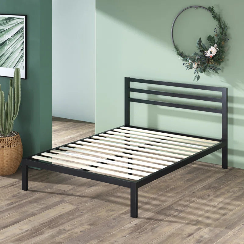 Santrell 14-Inch Contemporary Metal Platform Bed