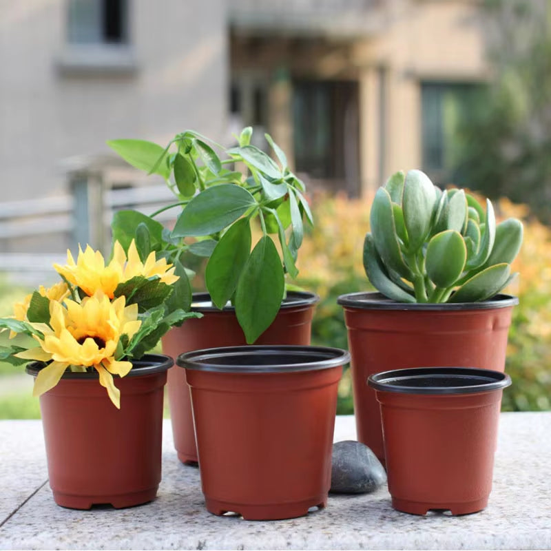 50Pcs Plant Pot Planting Flower Nursery Starter Cup Grow Home Flowerpot Gardening Container with Hollows Garden Tool