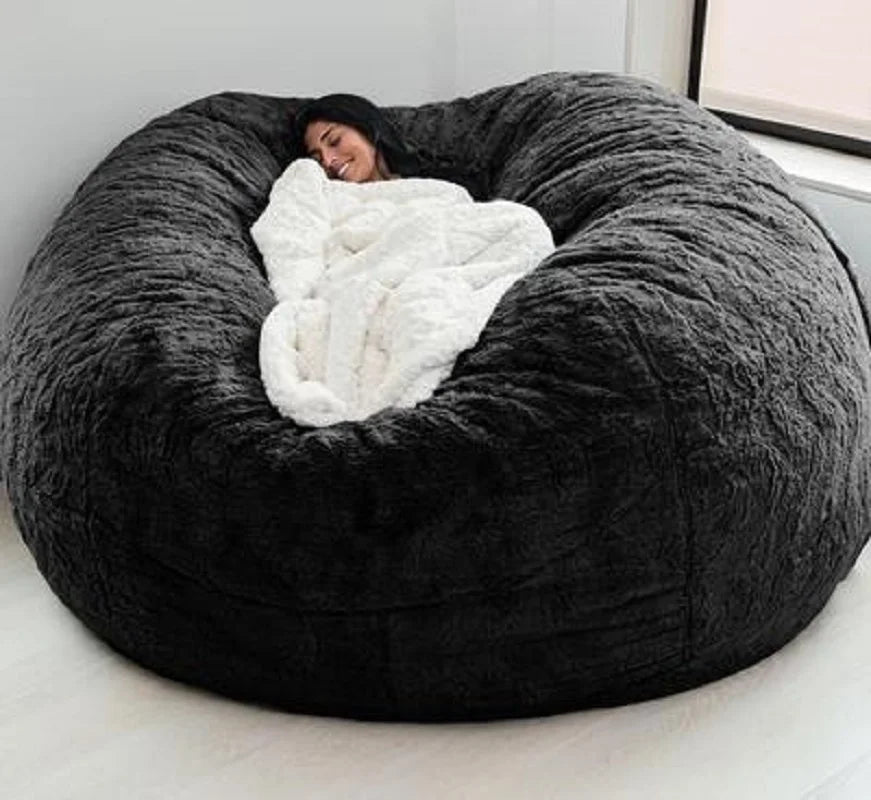 Dropshipping Big Bean Bag Sofa Puff No Filler Floor Seat Futon Lazy Sofa Bed Couch Tatami Comfy Lounge Chair