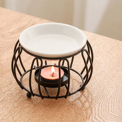 Candle Wax Melt Warmer Essential Oil Burner Aromatherapy Stove Essential Oil Lamp Stove for Home Decoration Bedroom