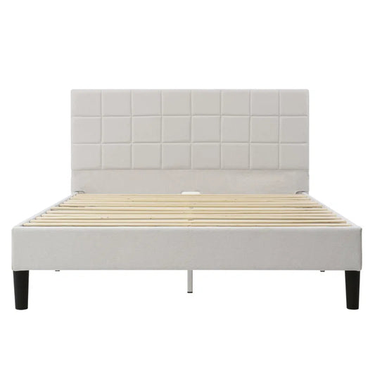 Suhavi Contemporary Modern Upholstered Platform Bed