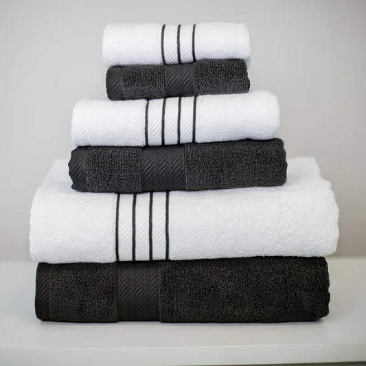 6-Piece 100% Cotton Towel Set