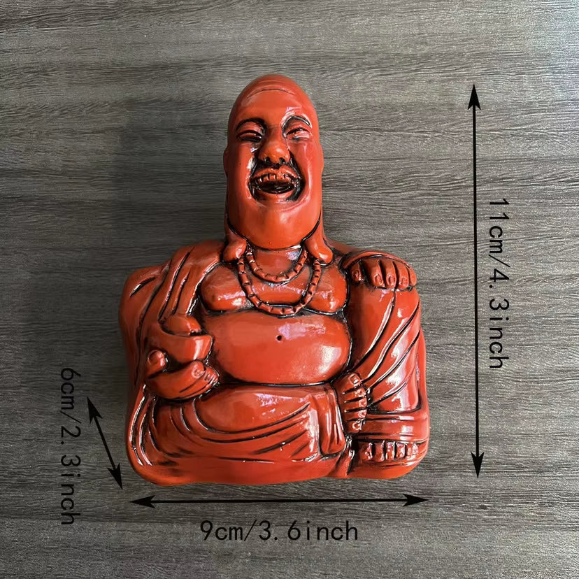 LAUGHING BUDDHA Sculpture Resin Handicraft Ornament Decoration