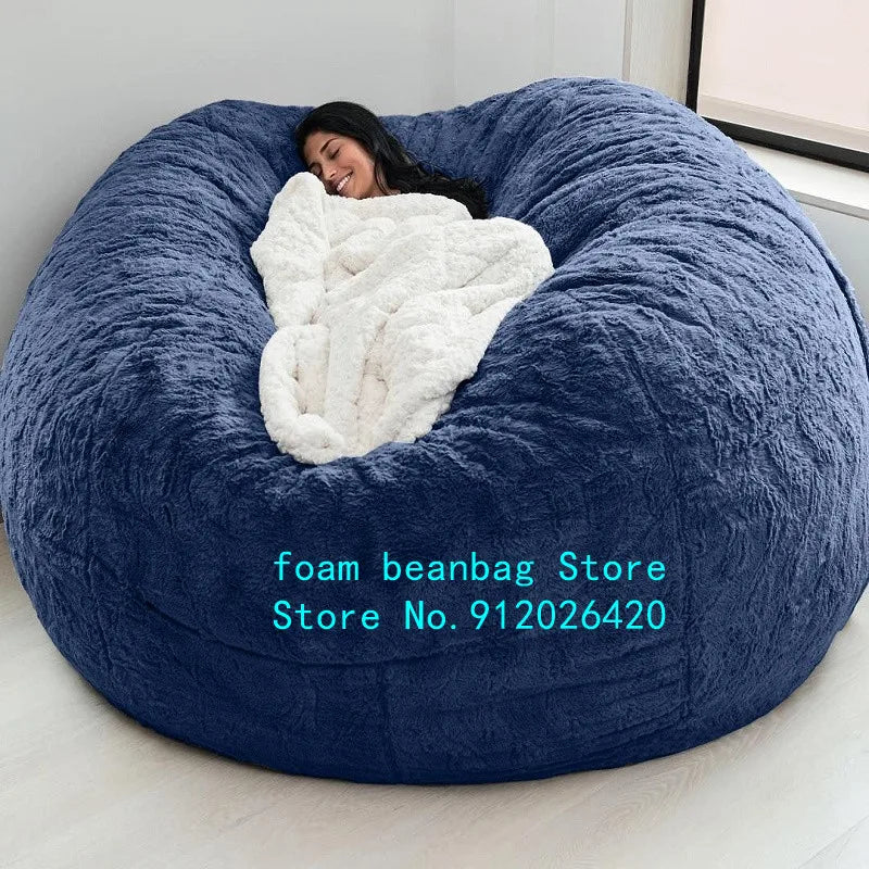 Dropshipping Big Bean Bag Sofa Puff No Filler Floor Seat Futon Lazy Sofa Bed Couch Tatami Comfy Lounge Chair