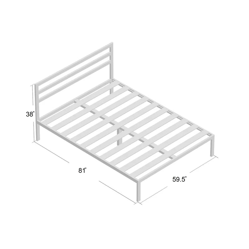 Santrell 14-Inch Contemporary Metal Platform Bed