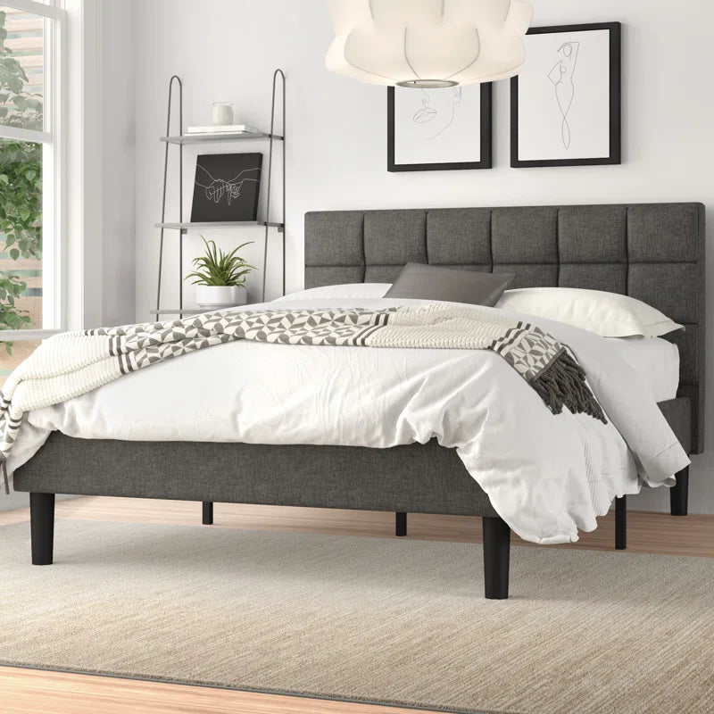 Suhavi Contemporary Modern Upholstered Platform Bed