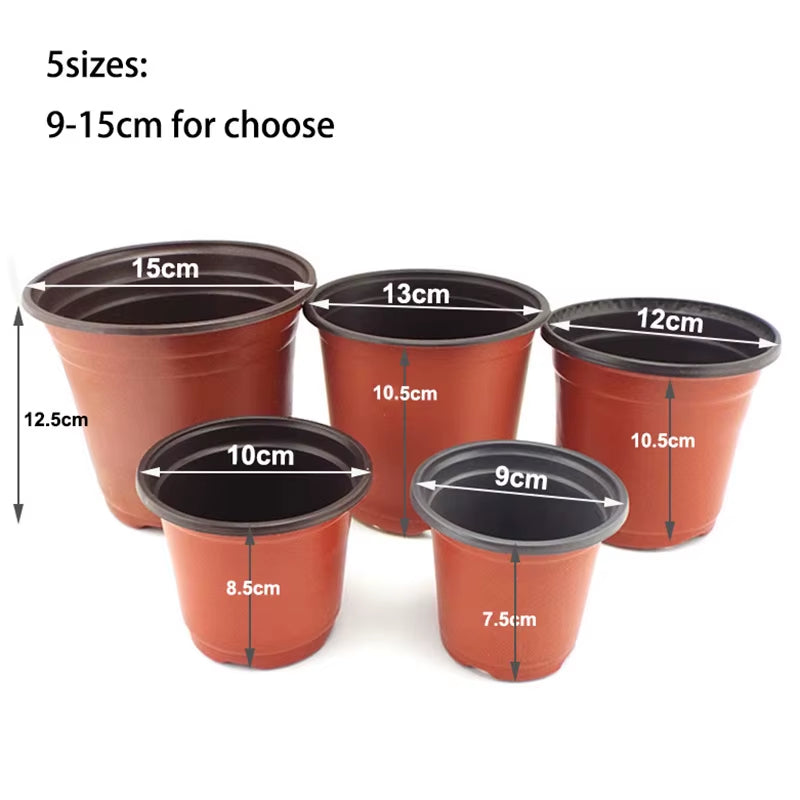 50Pcs Plant Pot Planting Flower Nursery Starter Cup Grow Home Flowerpot Gardening Container with Hollows Garden Tool