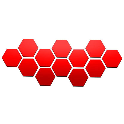 Hexagon 3D Mirror Wall Sticker