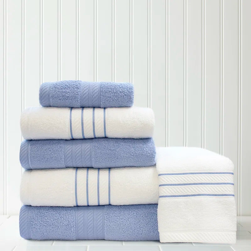 6-Piece 100% Cotton Towel Set