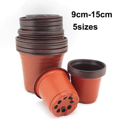 50Pcs Plant Pot Planting Flower Nursery Starter Cup Grow Home Flowerpot Gardening Container with Hollows Garden Tool